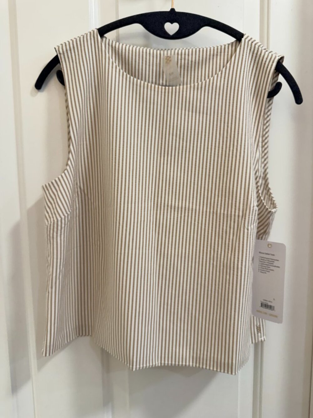 Rhone Saltair Seersucker Flyaway Back Tank Small NWT